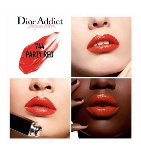 dior party red|Dior Party Red (744) Dior Addict Lacquer Stick Review & Swatches.